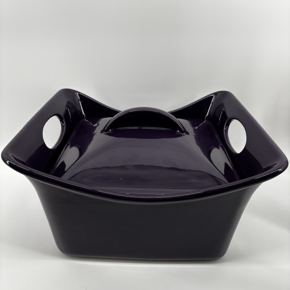 Rachael Ray Purple 3.5 QT Quart Square Casserole Baking Dish With Lid